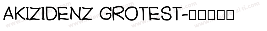 AKIZIDENZ GROTEST字体转换